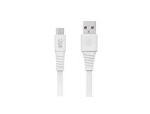 Cabo-Micro-USB-I2GO-12m-24A-PVC-Flexivel-Flat-Branco