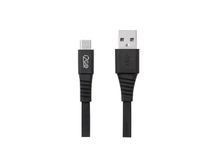 Cabo-Micro-USB-I2GO-12m-24A-PVC-Flexivel-Flat-Preto