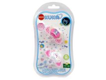 Chupeta-Kuka-Lumina-Day---Night-Ortodontico-com-2-Unidades-Rosa-