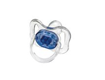 Chupeta-Kuka-Cristal-Color-Ortodontica-Silicone-Tamanho-2-Azul-Marinho-Ref-2009