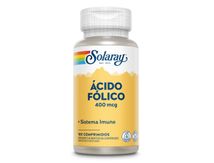 Acido-Folico-Vegano-Solaray-400mcg-com-180-Comprimidos