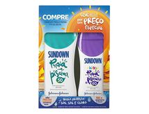 Protetor-Solar-Corporal-Sundown-Praia-e-Piscina-FPS50-200mL---Sundown-Kids-FPS60-120mL