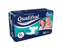 Fralda-Geriatrica-Qualifral-G-com-30-Unidades