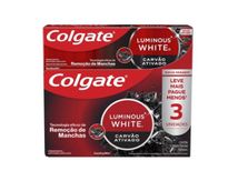 Pack-Creme-Dental-Colgate-Luminous-White-Carvao-Ativado-3-x-70g