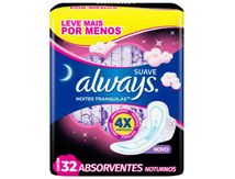 Absorvente-Always-Active-Noturno-Leve-32-Pague-26-Unidades